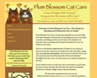 Cat Boarding and Cat Sitting Web Design